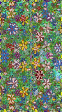 Çiçekli tebrik kartı. Yeşil ve mavi renklerde. Çiçek arkaplan. Raster illüstrasyonu. Suluboya çiçek buketi. Doğum günü kartı ya da düğün davetiyesi.