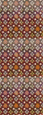 Renkli Bahar Teması eskiz kalıbı. Raster illüstrasyonundaki çiçek desenli çizim. Süslü kumaş deseni. Düz Çiçek Elementleri Tasarımı.