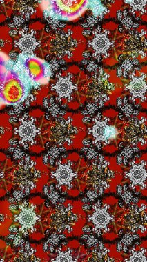 Raster Güzel kumaş deseni. Çiçek arkaplan ile soyut zarafet çizim deseni.