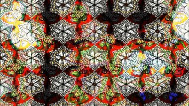 Parlak çiçekli nötr renkler üzerine soyut çizim deseni. Küçük çiçekte hoş bir çiçek deseni var. Çiçek elementli zarif raster dokusu..