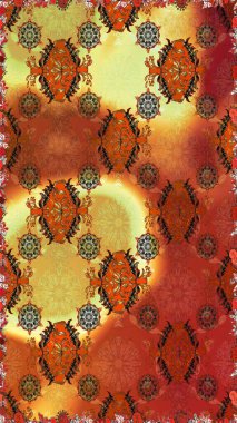 Bahar çiçekli, dikişsiz, sevimli çiçek deseni. Güzel kumaş deseni. Raster illüstrasyonu.