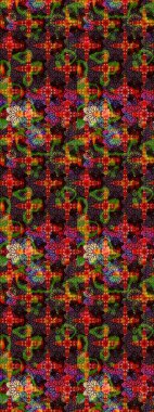 Raster düz çiçek çizim deseni. Kahverengi ve siyah renkli çiçekler. Tasarım hediye paketi, tebrik kartları, posterler ve afiş tasarımı.