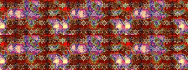 Raster illüstrasyonundaki çiçek desenli çizim. Kahverengi ve kırmızı renkte çiçekler. Renkli Bahar Teması eskiz kalıbı. Düz Çiçek Elementleri Tasarımı.