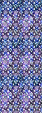 Suluboya tarzında mavi renkte. Raster illüstrasyonu. Küçük çiçekli bahar deseni çiz.