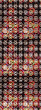 Raster düz çiçek çizim deseni. Siyah renkli çiçekler. Tasarım hediye paketi, tebrik kartları, posterler ve afiş tasarımı.