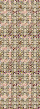 Bej renklerde, altın elementli, pürüzsüz bir desen. Şam tasarım için kusursuz desen.