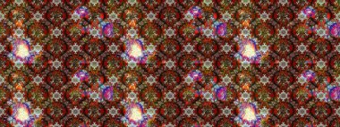 Çiçekli karalama şeklinde Raster çiçek deseni. Nazik, narin çiçek arkaplanı. Kahverengi ve kırmızı renkte çiçekler.