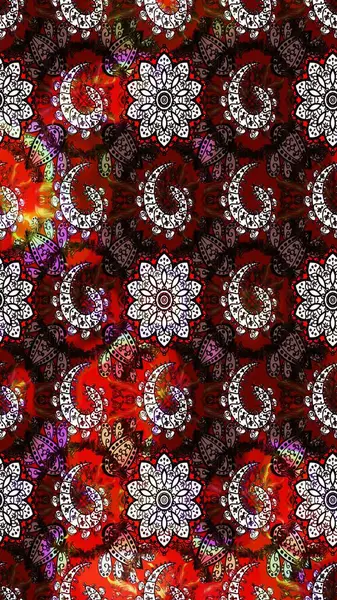 Modaya uygun kumaş deseni. Raster illüstrasyonu. Tony 'nin kumaş kalıbını çiz. Küçük çiçekte sevimli çiçek deseni var..