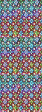 Düz Çiçek Elementleri Tasarımı. Renkli Bahar Teması eskiz kalıbı. Mavi renkli çiçekler. Raster illüstrasyonunda çiçek deseni çizimi.