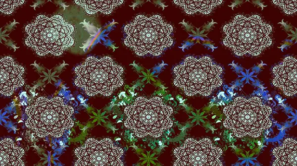 Küçük renkli çiçekler. Çiçekli bahar çiçekleri. Motley illüstrasyonu. Küçük çiçekte güzel bir desen. Robot resim. Moda baskıları için zarif bir şablon.