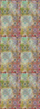 Renkli Bahar Temalı Kusursuz Arkaplan. Sevimli çiçek raster deseni. Gri ve nötr renkte çiçekler. Düz Çiçek Elementleri Tasarımı.