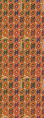 Kahverengi renklerde altın tekrarlayan elementlerle soyut arkaplan. Kusursuz oryantal klasik altın desen.