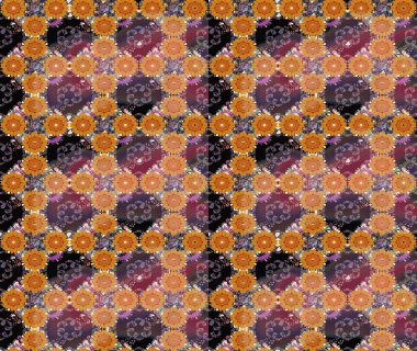 Raster deseni. Doğa. Çiçek arkaplan. Çiçek kompozisyonu. Küçük çiçekte güzel bir desen var. Çiçek kolajı. -portakal çiçekleri.