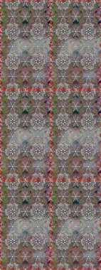 Millefleur 'lar. Küçük gri ve kahverengi renkte oldukça eski bir besin torbası deseni, çiçekler. Tekstil, kumaş, kapaklar, duvar kağıtları, baskı, naylon, yapıştırma, örgü, dekupaj için çiçeksiz arkaplan.