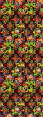 Raster düz çiçek çizim deseni. Hediye ambalaj kağıdı, tebrik kartları, posterler ve pankart tasarımı. Siyah ve kahverengi renkte çiçekler.