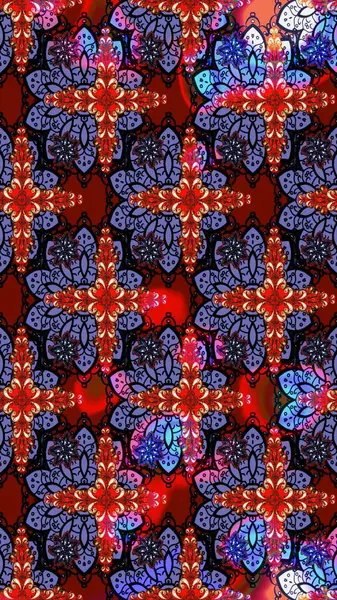 Çiçek kompozisyonu. - Kırmızı çiçekler. Raster deseni. Küçük çiçekte güzel bir desen var. Çiçek arkaplan. Doğa. Çiçek kolajı.