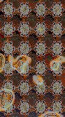 Çiçekli yumuşak bir eskiz şekli. Yumuşak, bahar çiçekleri kahverengi ve gri renklerde. Raster illüstrasyonu. Raster çiçekleri klasik tarzda resmedilir..