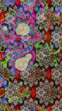 Çiçek deseni duvar kağıdı, desen dolguları ve web sayfası arka planı için kullanılabilir. Süslü zentangle çizim dokusu, soyut çiçeklerle süslenmiş. Şekillendirilmiş çiçekli çizim deseni.