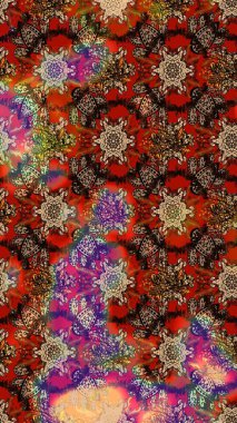 Kahverengi renkte kahverengi papatya deseni. Kahverengi renklerde. Raster illüstrasyonu.