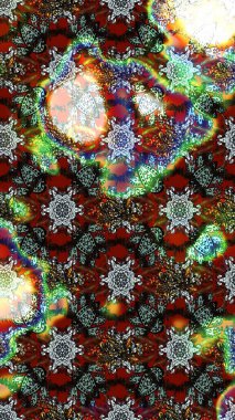 Renkli Bahar Teması eskiz kalıbı. Sevimli çiçek raster deseni. Kahverengi ve gri renkli çiçekler. Düz Çiçek Elementleri Tasarımı.