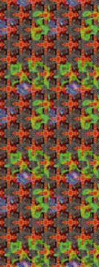 Çizim çiçek deseni duvar kâğıdı olarak kullanılabilir. Raster illüstrasyonu. Bej ve kahverengi renkte çiçekler.