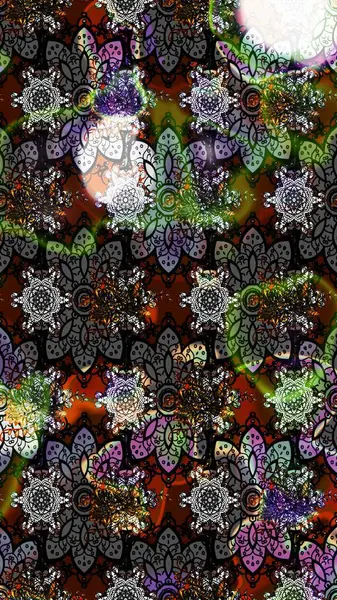 Şatafatlı bahar bahçesi dokusu. Raster illüstrasyonu. Çiçek deseni. Çiçek çizimi arkaplanı.