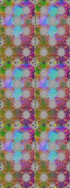 Raster illüstrasyonu. Çiçeksiz desenli arka plan, darbeler, sıçramalar, yaz çiçekleri. Gri renkli çiçekler.