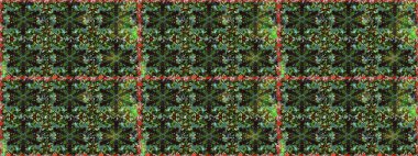 Arkaplan, kumaş, altın duvar kağıdı. Yeşil ve gri renklerdeki altın desenli altın elementler. Raster altın pürüzsüz desen. Düz elle çizilmiş vintage koleksiyonu.