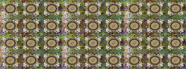 2019 Noel 'i, kar tanesi, yeni yıl. Gri ve kahverengi renklerde, altın elementlerle klasik, pürüzsüz desen.