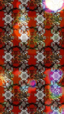 Gömlek, arka plan modelini çiz. Renkli çiçekler. Tropik çiçekler.