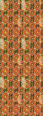 Kahverengi renklerde altın elementler. Şık bir grafik desen. Duvar kâğıdı barok, İspanyol kumaşı. Kusursuz raster arka plan. Çiçek deseni.