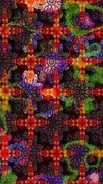 Çiçekli yaz çiçekleri. Küçük renkli çiçekler. Küçük çiçekte güzel bir desen. Moda baskıları için zarif bir şablon. Motley illüstrasyonu. Çizim.