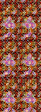 Raster. Güzel suluboya çiçekler, parlak resim ilham verici, bej ve kırmızı çiçek desenli eskiz arka plan.