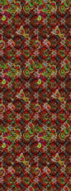 Tatil havası. Nazik romantik baskı. Bahar mevsimi. Raster güzel bir çiçek deseni çizmiş. Kahverengi ve kırmızı renkte çiçekler.