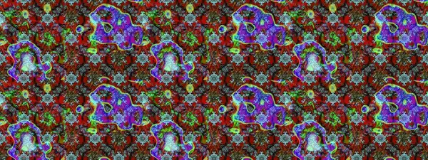 Kırmızı ve kahverengi renkler üzerine çiçek desenli eskiz, el yapımı papatyalar, papatyalar. Tekrar eden çiçek arkaplanı, zarif kırmızı ve kahverengi çiçek duvar kağıdı.