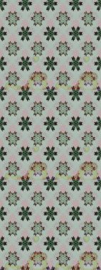 Yazdır. Güzel kumaş deseni. Raster çiçekli arka plan. Renkli Yaz Temalı eskiz kalıbı. Güzel eskiz şekli. Düz Çiçek Elementleri Tasarımı.