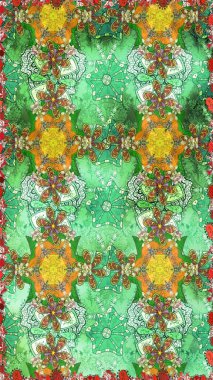 Çiçek arkaplanlı soyut zarafet eskiz deseni. Raster Güzel kumaş deseni.