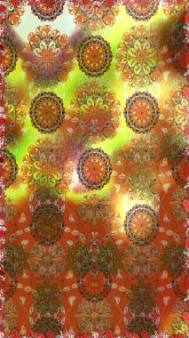 Kusursuz Vintage Çiçek Deseni. Raster Kalça dokusu deseni.