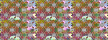 Güzel kumaş deseni. Hoş bir çiçek geçmişi var. Raster illüstrasyonu. Küçük bir çiçekte kusursuz desen.