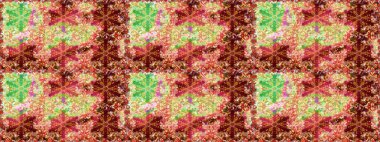 Kusursuz klasik raster altın desenli. Klasik klasik klasik arka plan. Kırmızı ve bej renklerde altın elementlerle kusursuz desen. Geleneksel oryantasyon süsü. Raster illüstrasyonu.