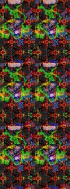 Raster illüstrasyonu. Organik motif arka planı. Çizim kalıbı. Ultraviyole kumaş deseni.