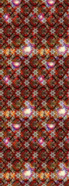 Soyut çiçek çizim kalıbı arka planı. Küçük çiçekteki sevimli çiçek deseni. Raster deseni. Raster illüstrasyonu. Kahverengi ve kırmızı renklerde.