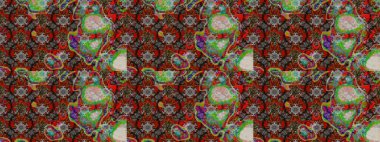 Küçük çiçekteki sevimli çiçek deseni. Raster deseni. Soyut çiçek çizim kalıbı arka planı. Raster illüstrasyonu. Gri ve kahverengi renklerde.