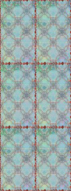 Mavi ve nötr el çizimi desen. Raster deseni. Karalama çiçekleri kusursuz desen. Sanat ilham verici ve nötr stil çiçekler ve arka plan bırakır.