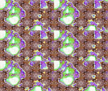 Üzerinde gelincikler ve vadi zambakları olan renkli çiçek desenli nakış deseni. Tekstil tasarımı için doğal renklerde geleneksel halk çiçekleri buketi.