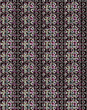 Bir sürü siyah ve gri soyut çiçekli tropik eskiz deseni. Varicoloblack ve gri raster çizimi. Küçük çiçekte sevimli çiçek deseni var..