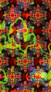 Raster stili kumaş deseni. Çiçekler suluboya çizim deseni.