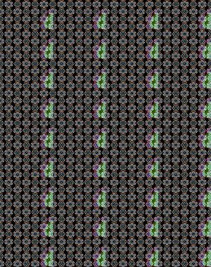 Çiçek süslemeli çizim deseni. Siyah ve gri renkli çiçekler. Raster illüstrasyonu.