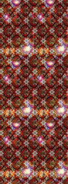 Soyut çiçek çizim kalıbı arka planı. Küçük çiçekteki sevimli çiçek deseni. Raster deseni. Raster illüstrasyonu. Kahverengi ve kırmızı renklerde.