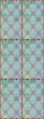 Mavi ve nötr el çizimi desen. Raster deseni. Karalama çiçekleri kusursuz desen. Sanat ilham verici ve nötr stil çiçekler ve arka plan bırakır.